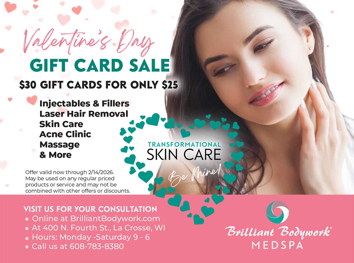 Click this image or use our dropdown on this page to purchase your Brilliant Bodywork Med Spa gift cards.